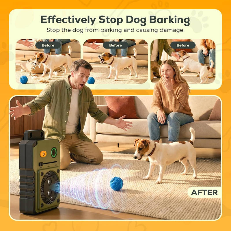 BarkAway Ultrasonic Dog Training Device – 50FT Range, 3 Modes