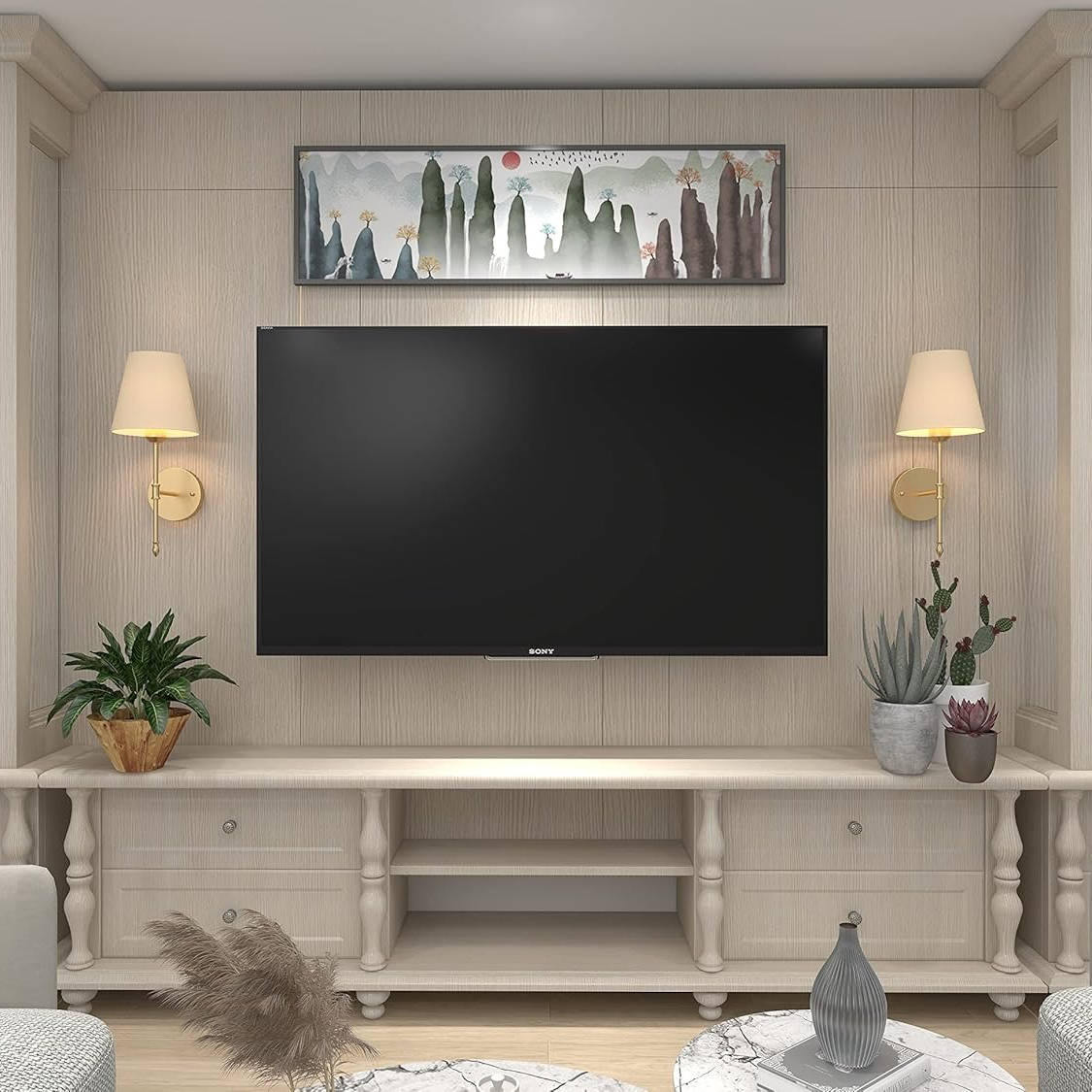 Cordless LED Wall Lights with Remote Control