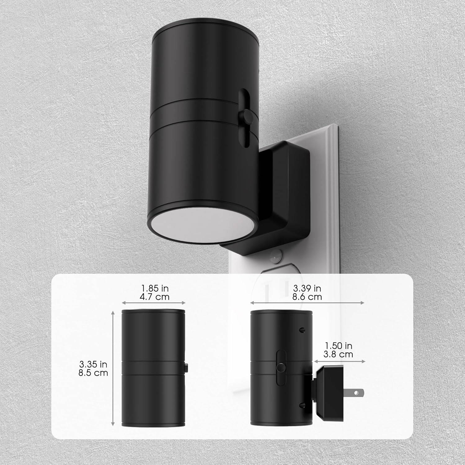 Smart Night Light Outlet with Adjustable Brightness