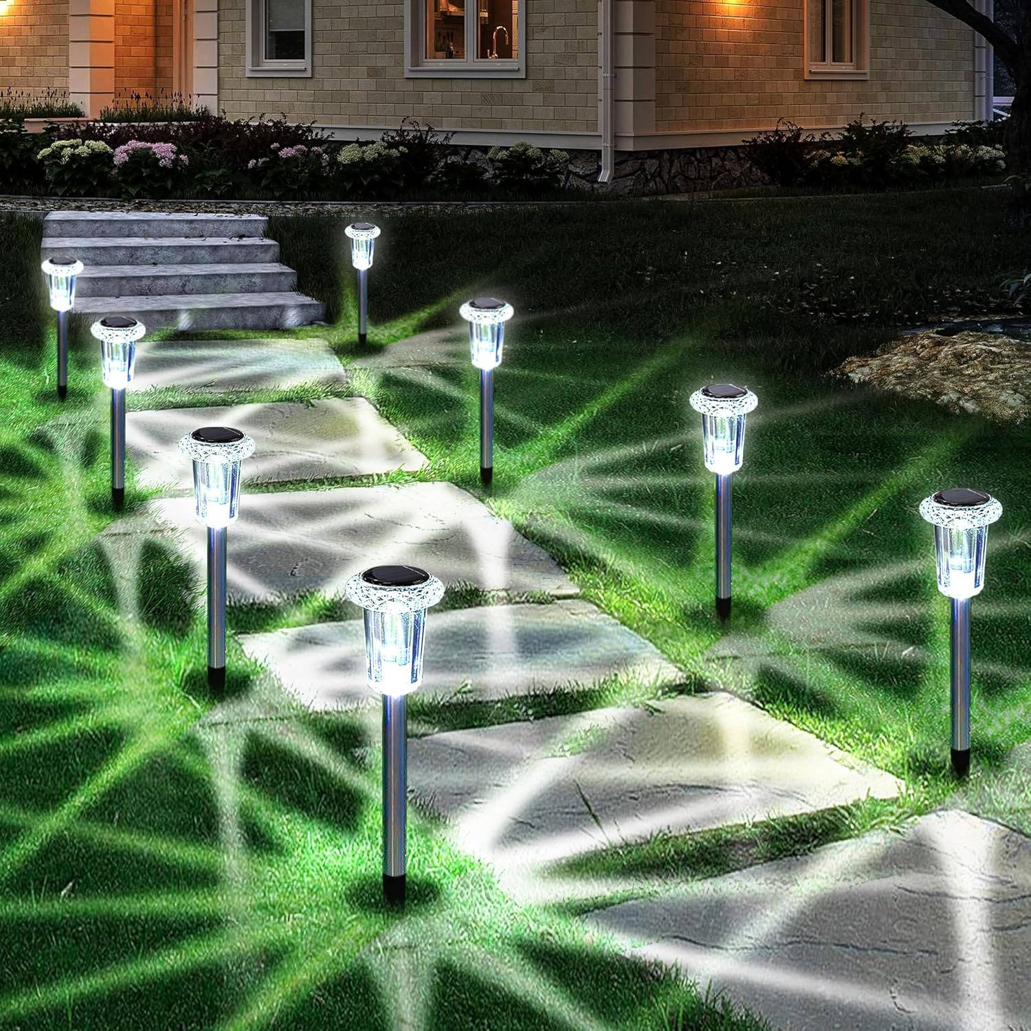 Starlit Solar Garden Lights 10-Pack – Automatic Pathway Illumination