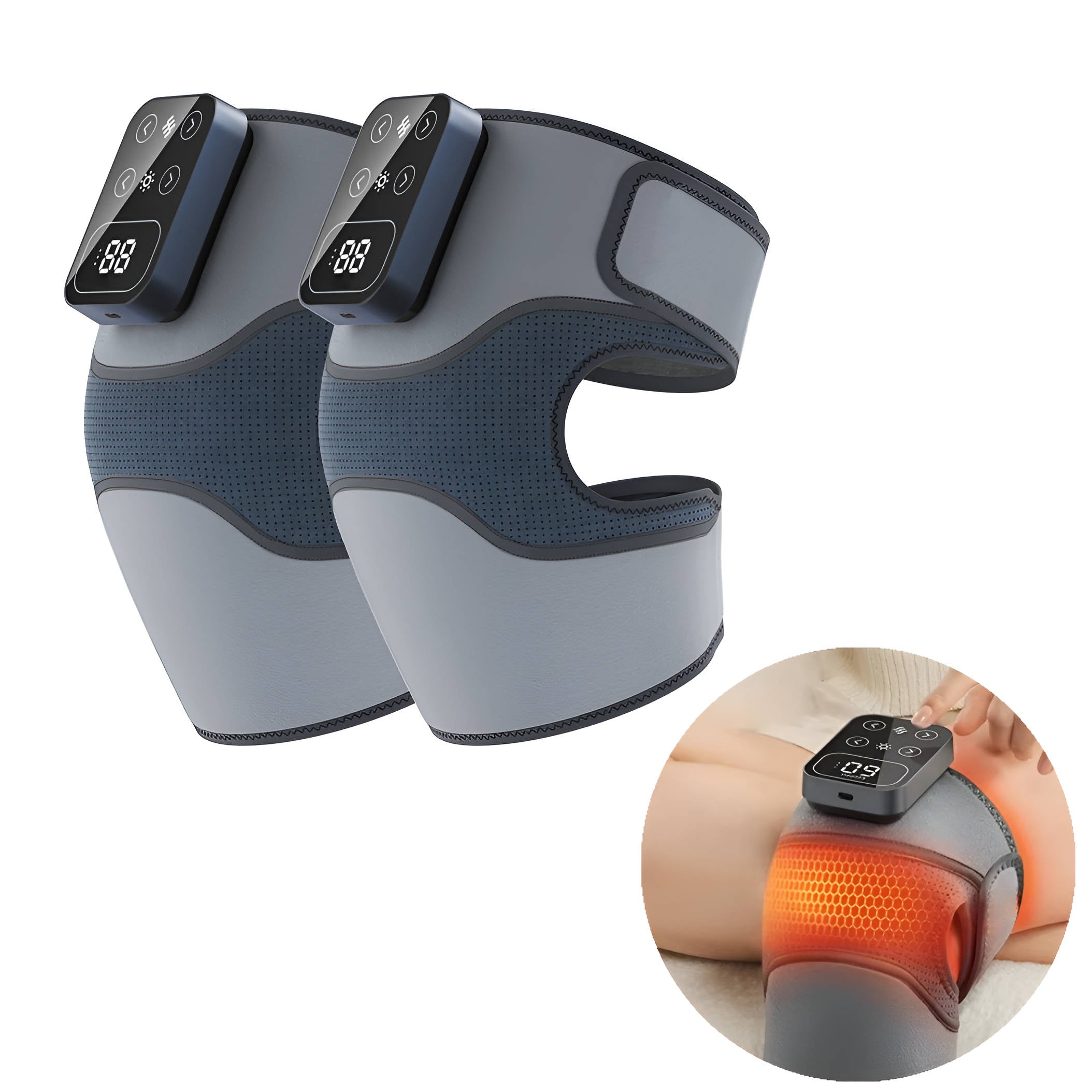 Wireless Knee Comfort Device with Soothing Heat & Vibration