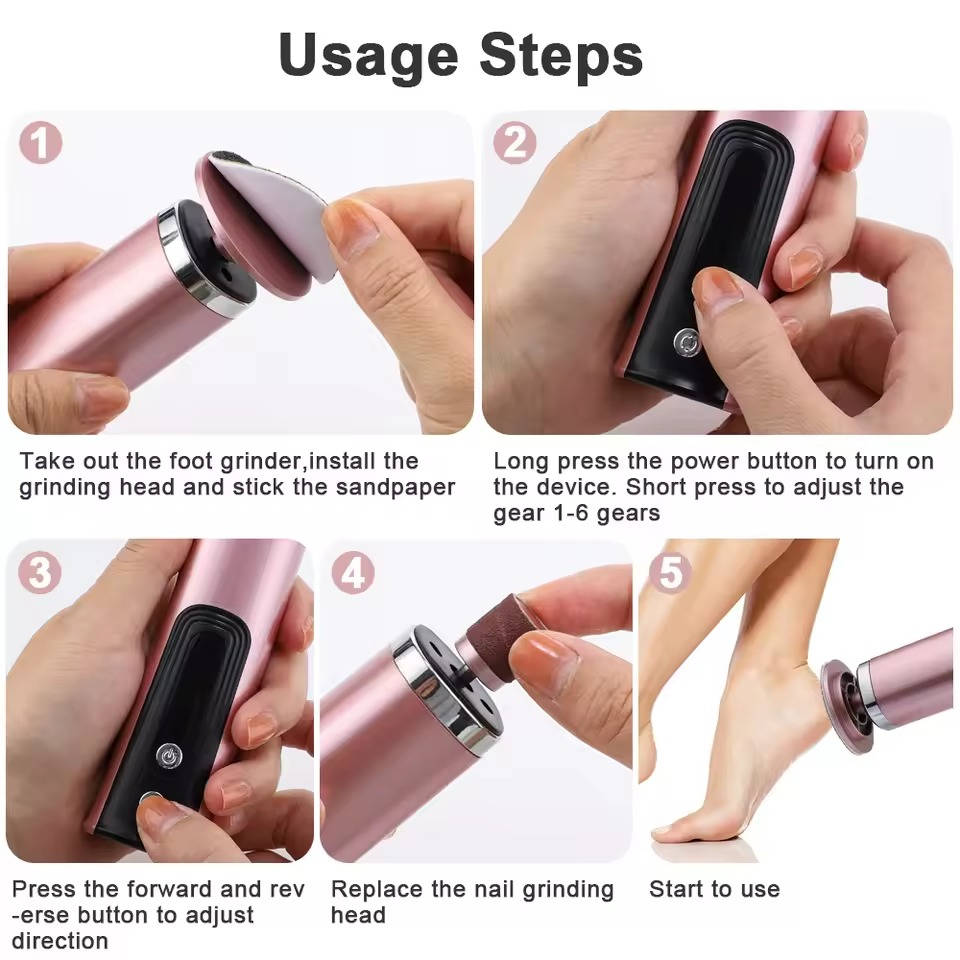 Rejuvenating Electric Foot Smoothener for Silky Skin