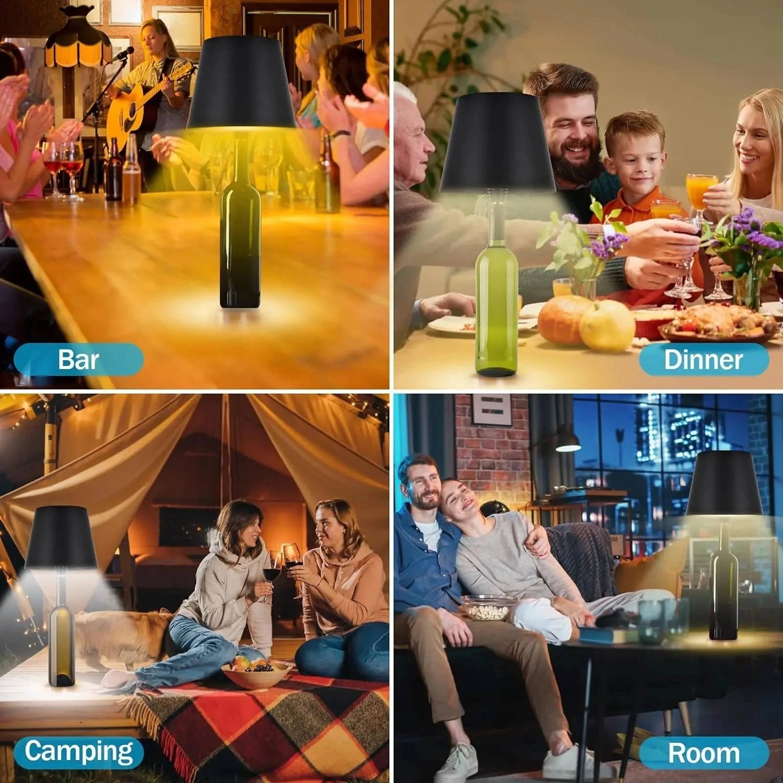 Elegant Wireless Wine Bottle Light