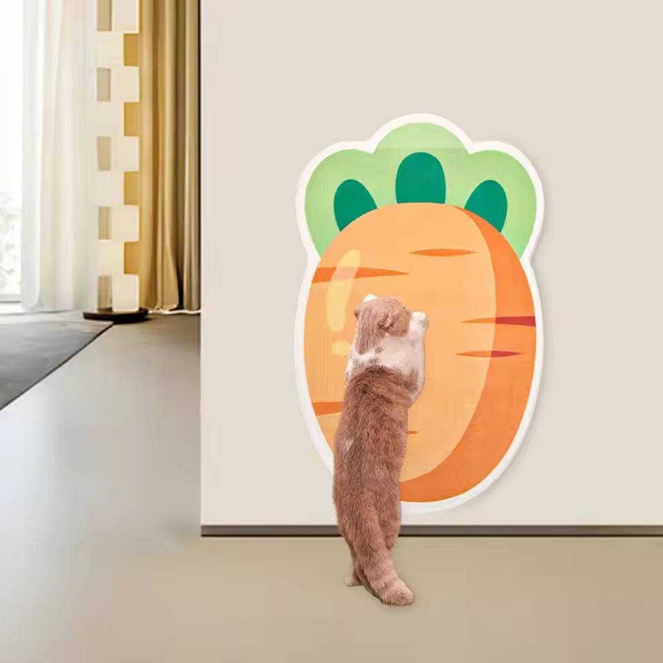 Vertical Cat Scratching Station for Wall Mounting