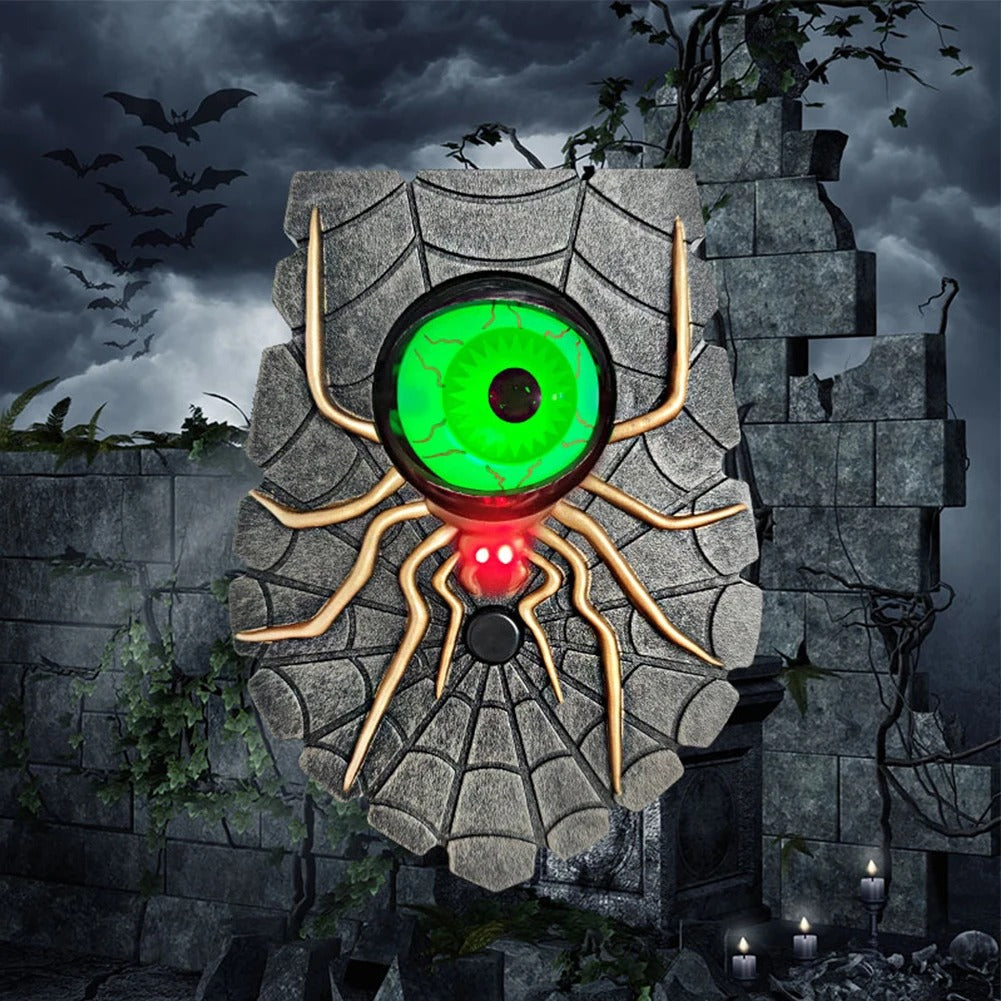 Spooky Spider Doorbell: Wireless Halloween Decor