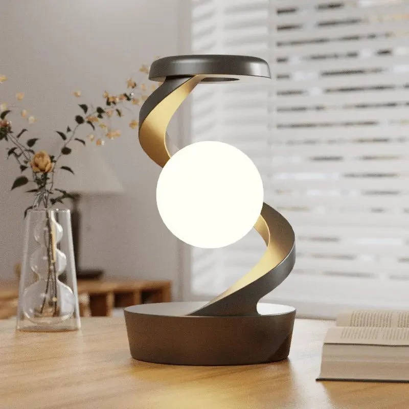 Floating Lunar Lamp with Gesture Control & Charging Base