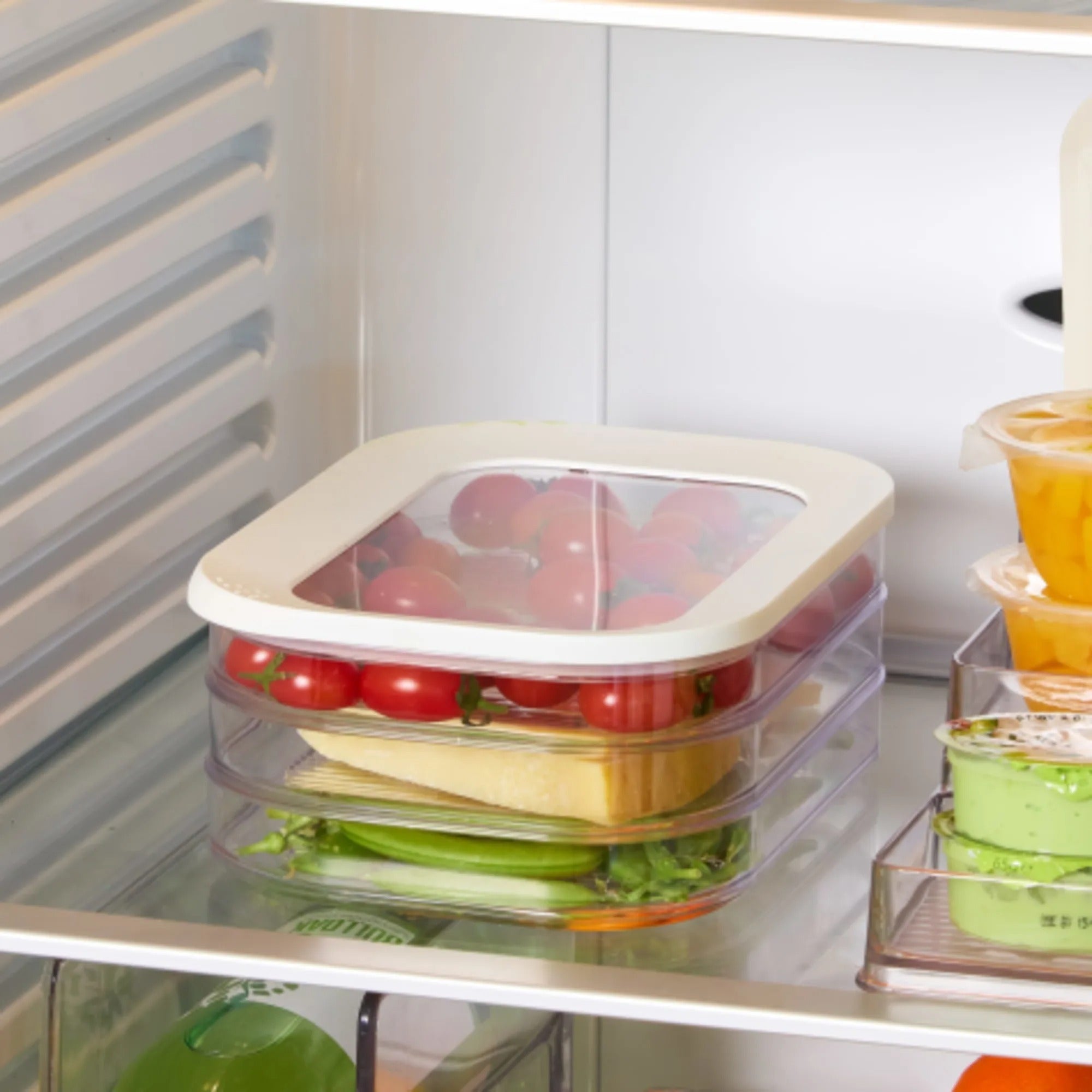 Clear Food Storage Box for Optimal Meat Freshness