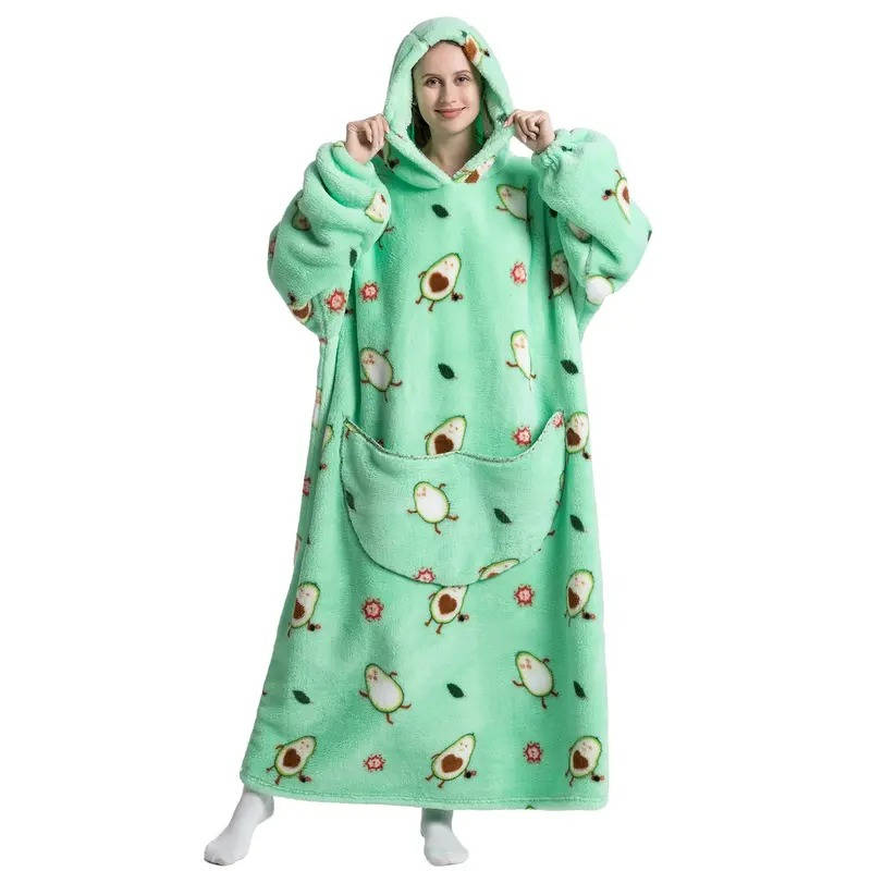 Cozy Oversized Fleece Hoodie Blanket