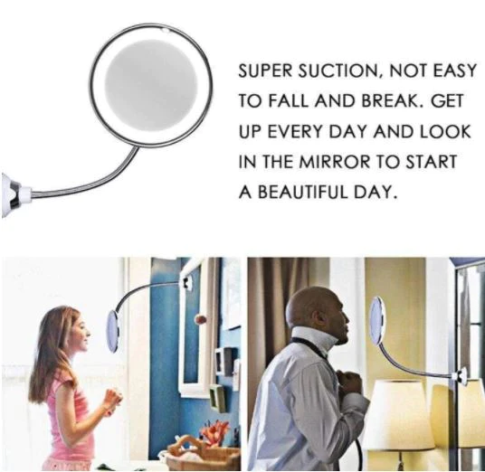 Ultra Clear 10X Magnifying LED Vanity Mirror