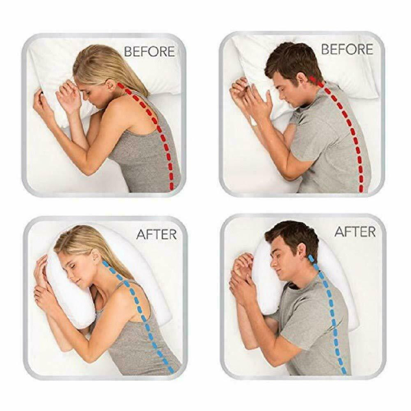 ComfortFit Side Sleeper Pillow with Ear Comfort Design