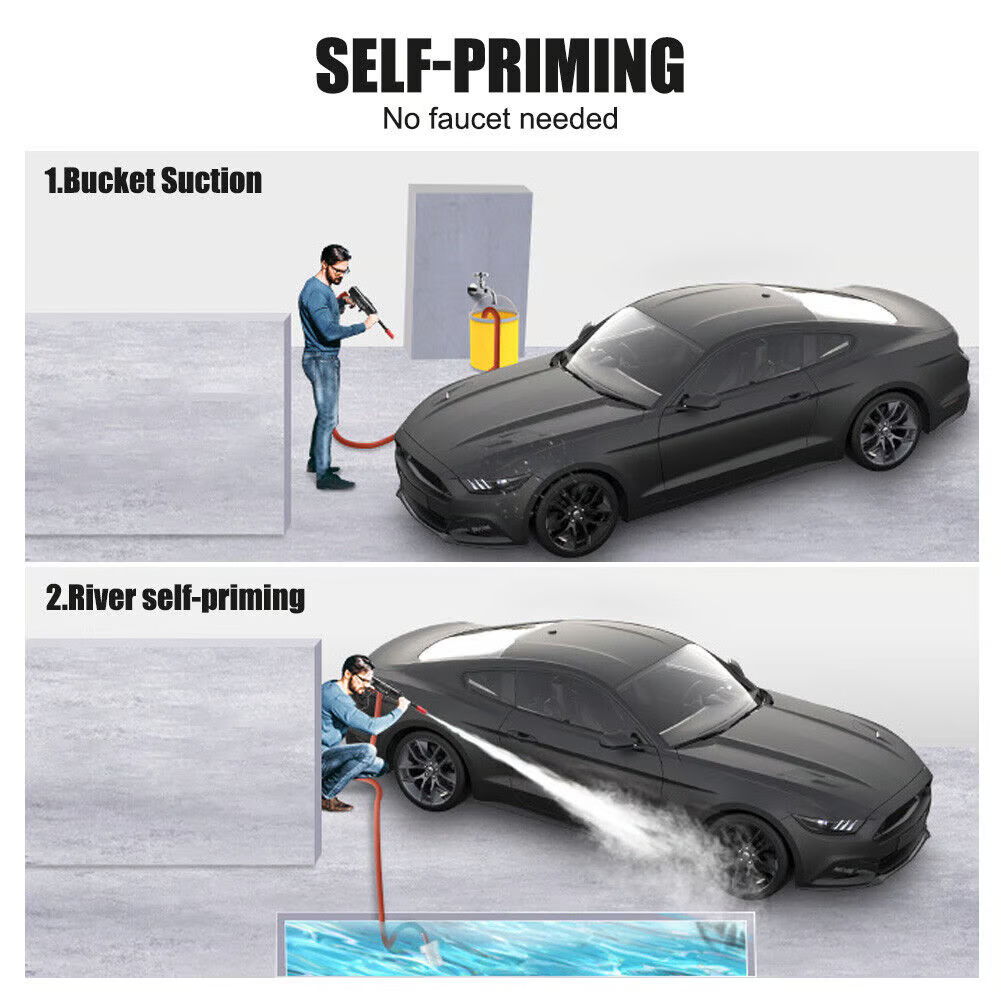 Wireless High-Pressure Water Sprayer for Outdoor Cleaning