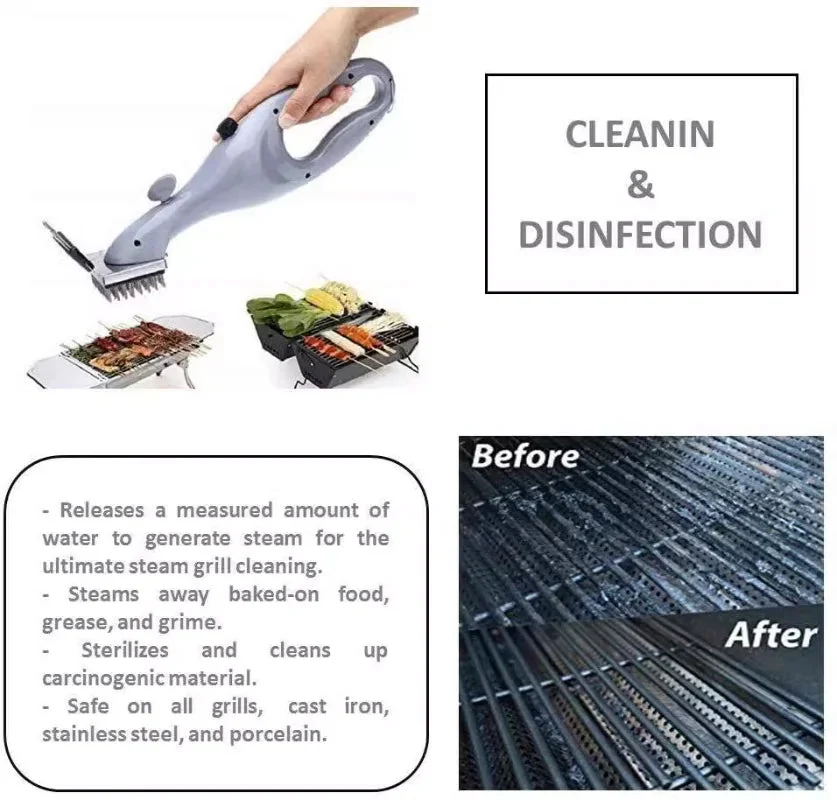 Ultimate Steam-Powered Grill Cleaning Brush & Scraper