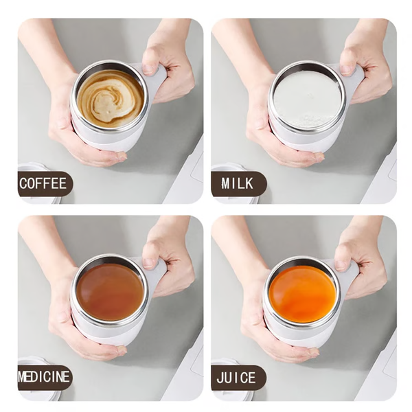 Smart Self-Stirring Coffee Mug with Magnetic Technology