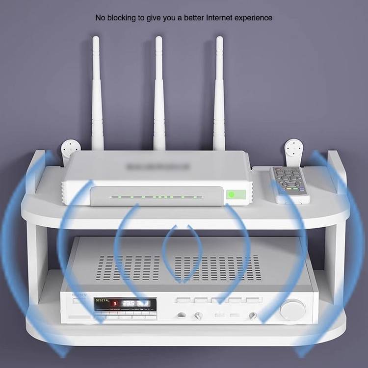 Smart Home Router Organizer with Cable Management