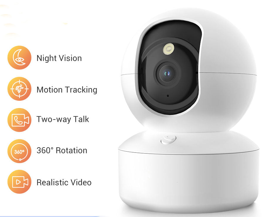 Smart 2K Indoor Surveillance Camera with Motion Tracking