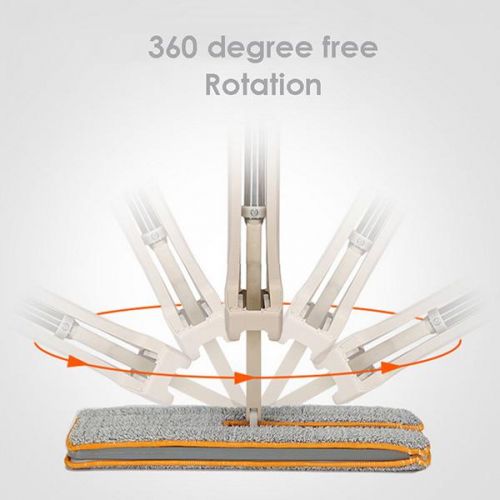 Revolutionary 2-in-1 Microfiber Mop and Broom with 360° Spin