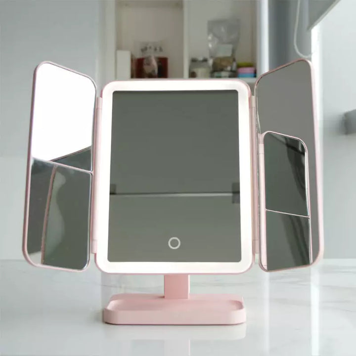 IllumiGlow Rechargeable Makeup Mirror with Dual Magnification