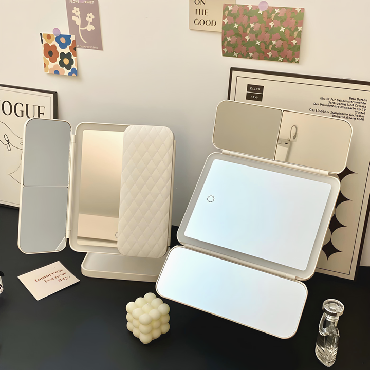 IllumiGlow Rechargeable Makeup Mirror with Dual Magnification