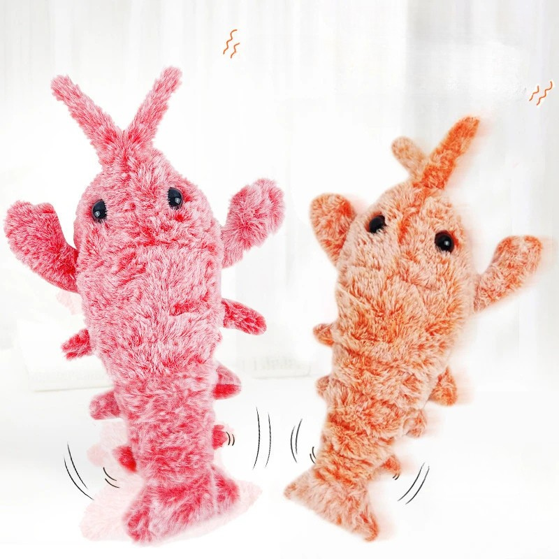 Interactive Plush Shrimp Toy for Playful Pets
