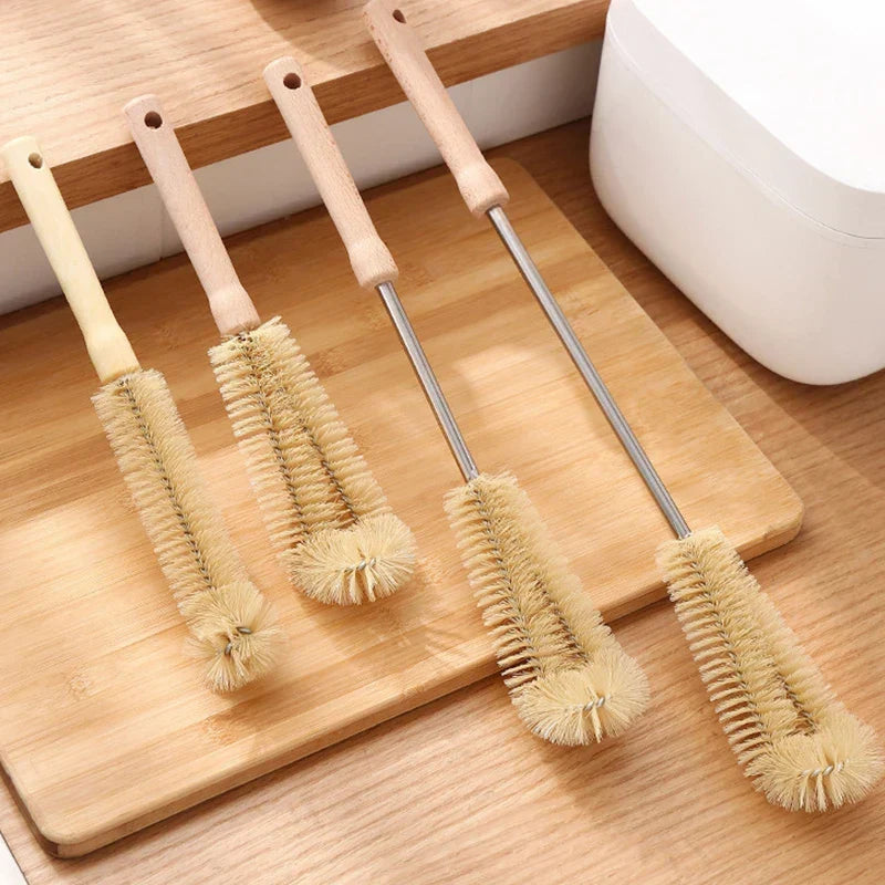Wooden Bottle Brush with Extended Handle – Buy 2, Get 1 Free