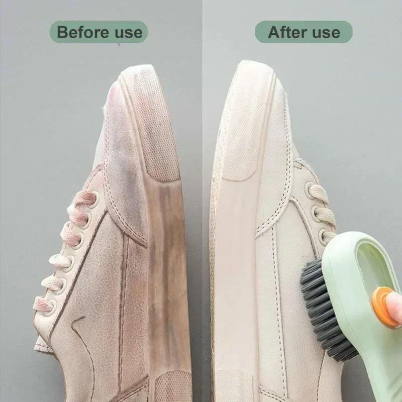 Dual-Pack Smart Shoe Cleaners with Liquid Dispensing