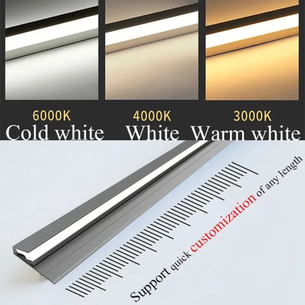 Sleek LED Under-Cabinet Lighting Strips for Effortless Ambiance