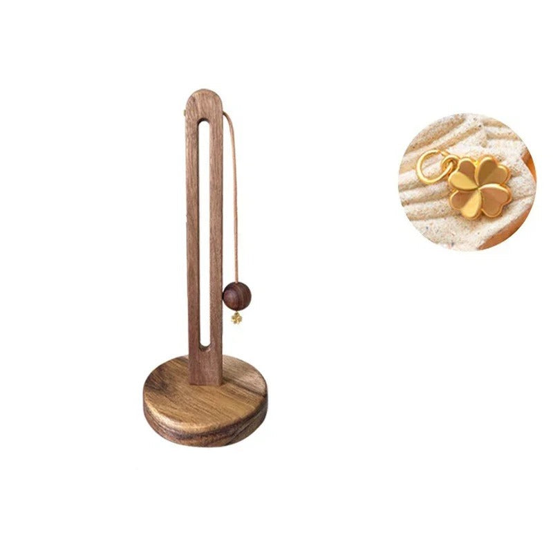 Elegant Freestanding Paper Roll Holder with Non-Slip Base