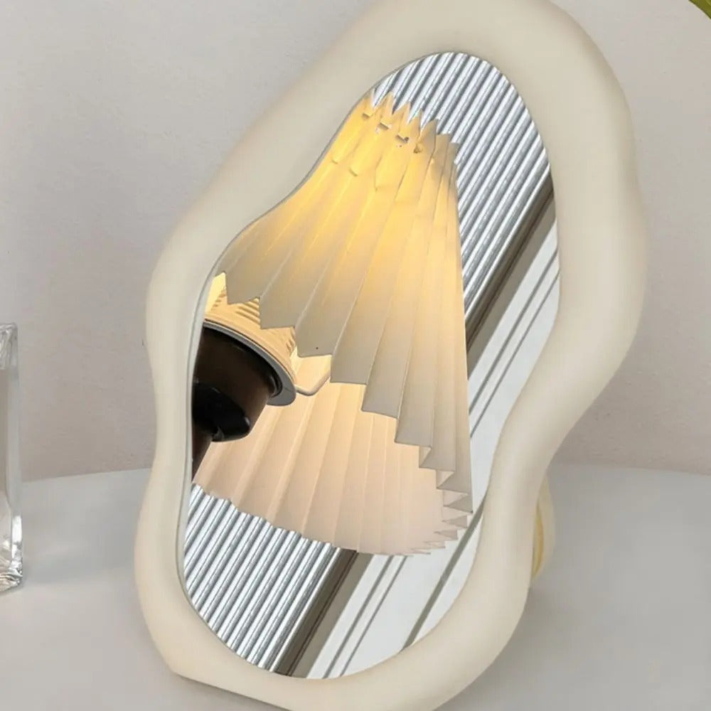 Artistic Distortion Wall Mirror - Unique Silver Accent