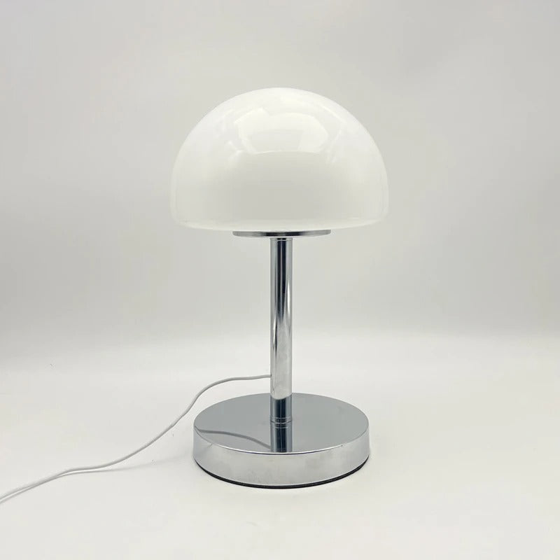 Charming Glass and Metal Adjustable Shade LED Table Lamp