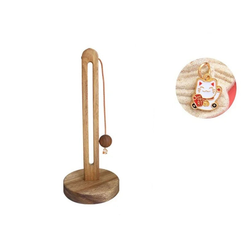 Elegant Freestanding Paper Roll Holder with Non-Slip Base