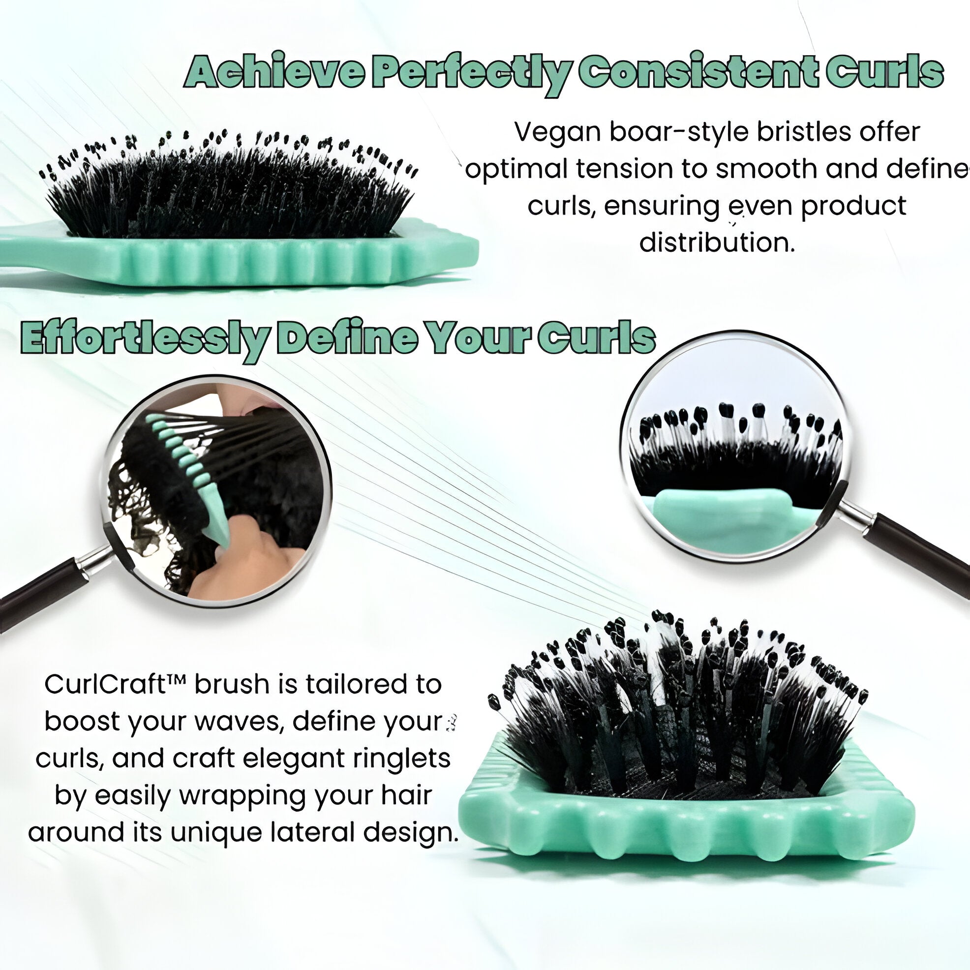 CurlCraft Detangling Brush for Perfect Curls