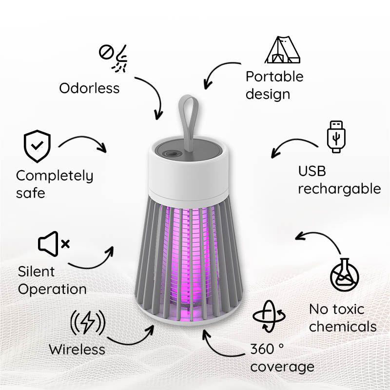 Compact USB Rechargeable Mosquito Defense Lamp