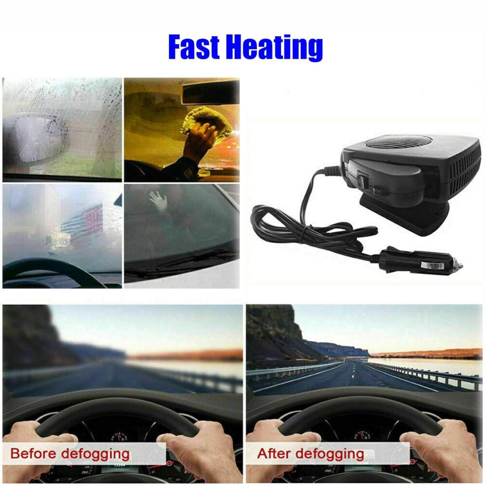 Compact 12V Car Heater – 150W/300W Quick Defrost & Heat