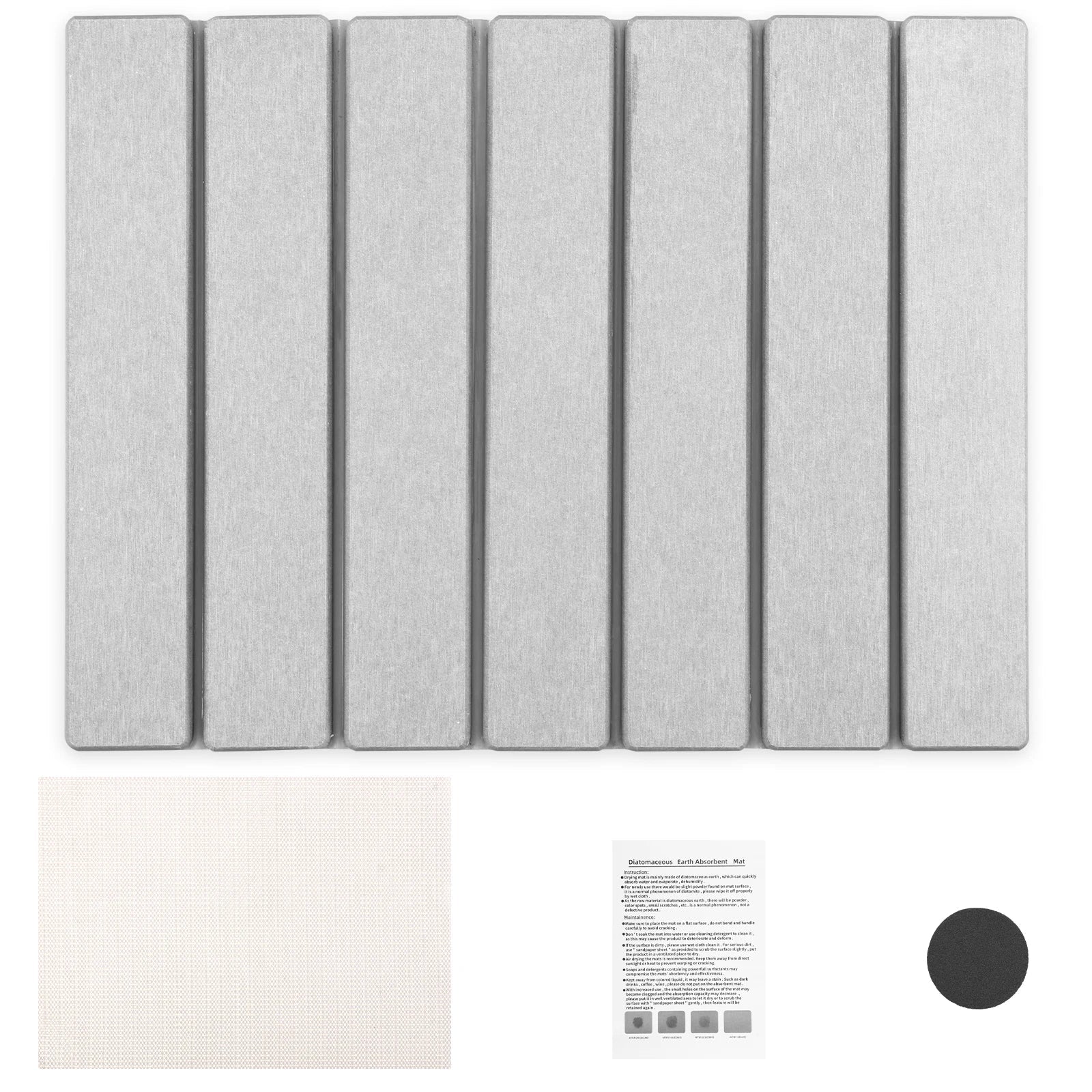 Compact Diatomite Dish Drying Pad for Effortless Cleaning