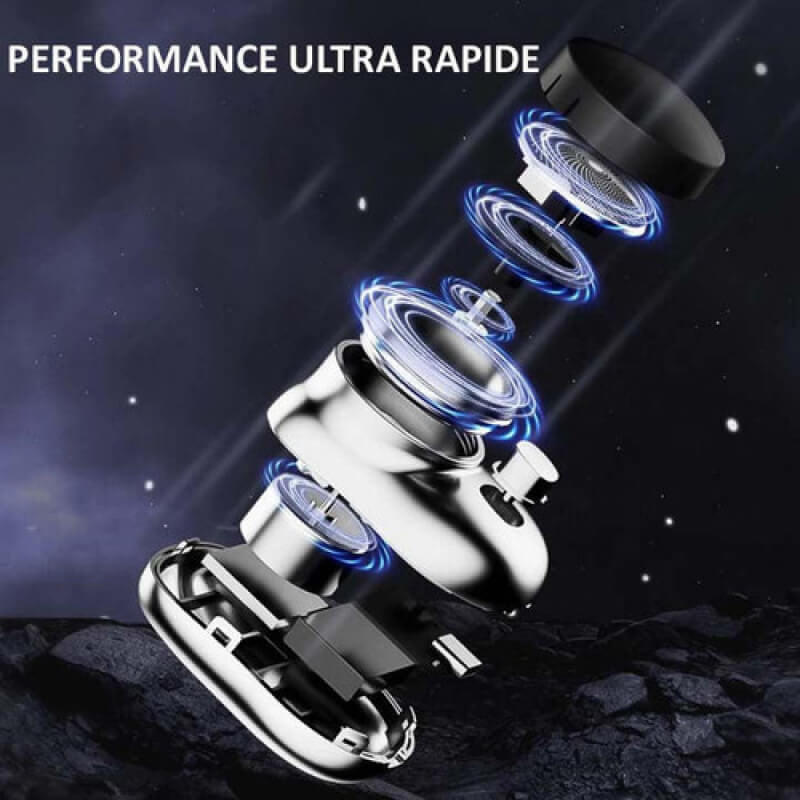 Precision Pro Rechargeable Shaver for Men – 6 Blades & 7200 RPM