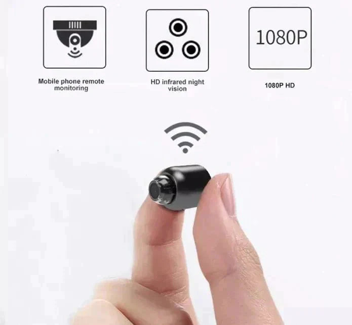 Compact Smart Security Camera with Enhanced Night Vision
