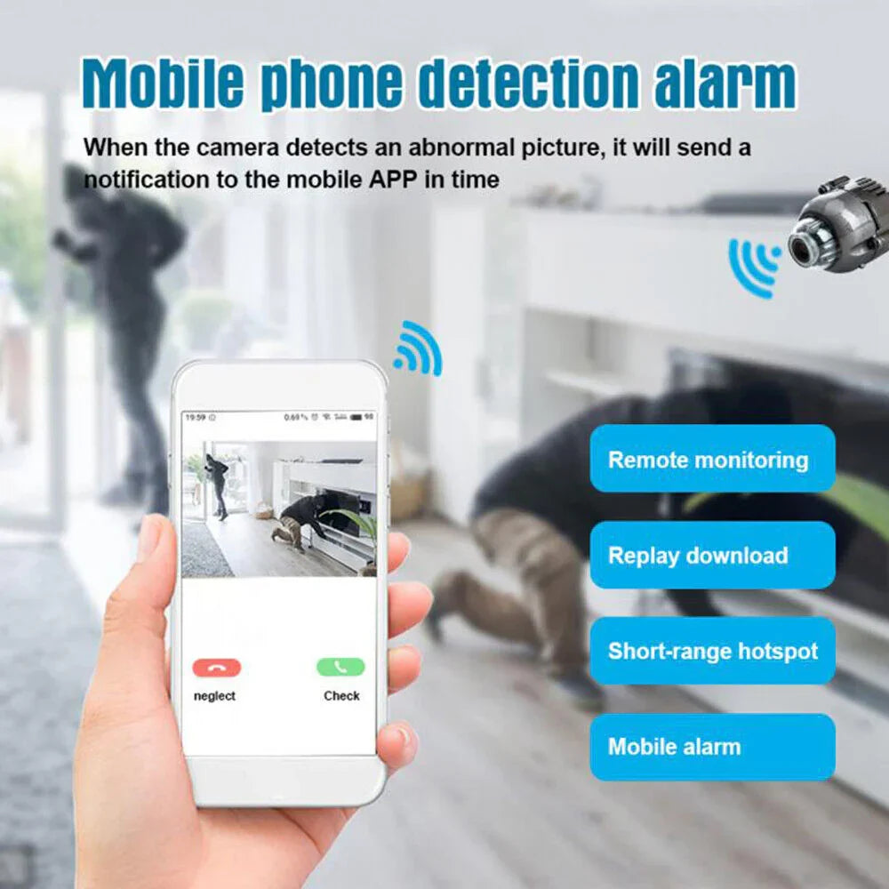 Compact Smart Security Camera with Enhanced Night Vision