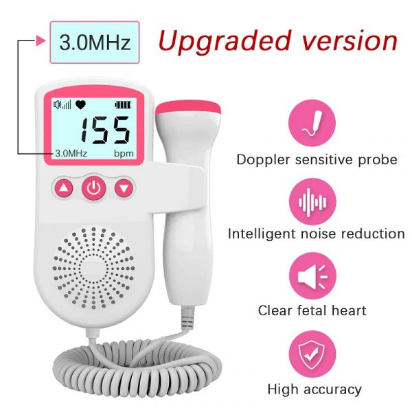 Heartbeat Harmony Fetal Monitor – 3MHz Probe with LCD & Audio