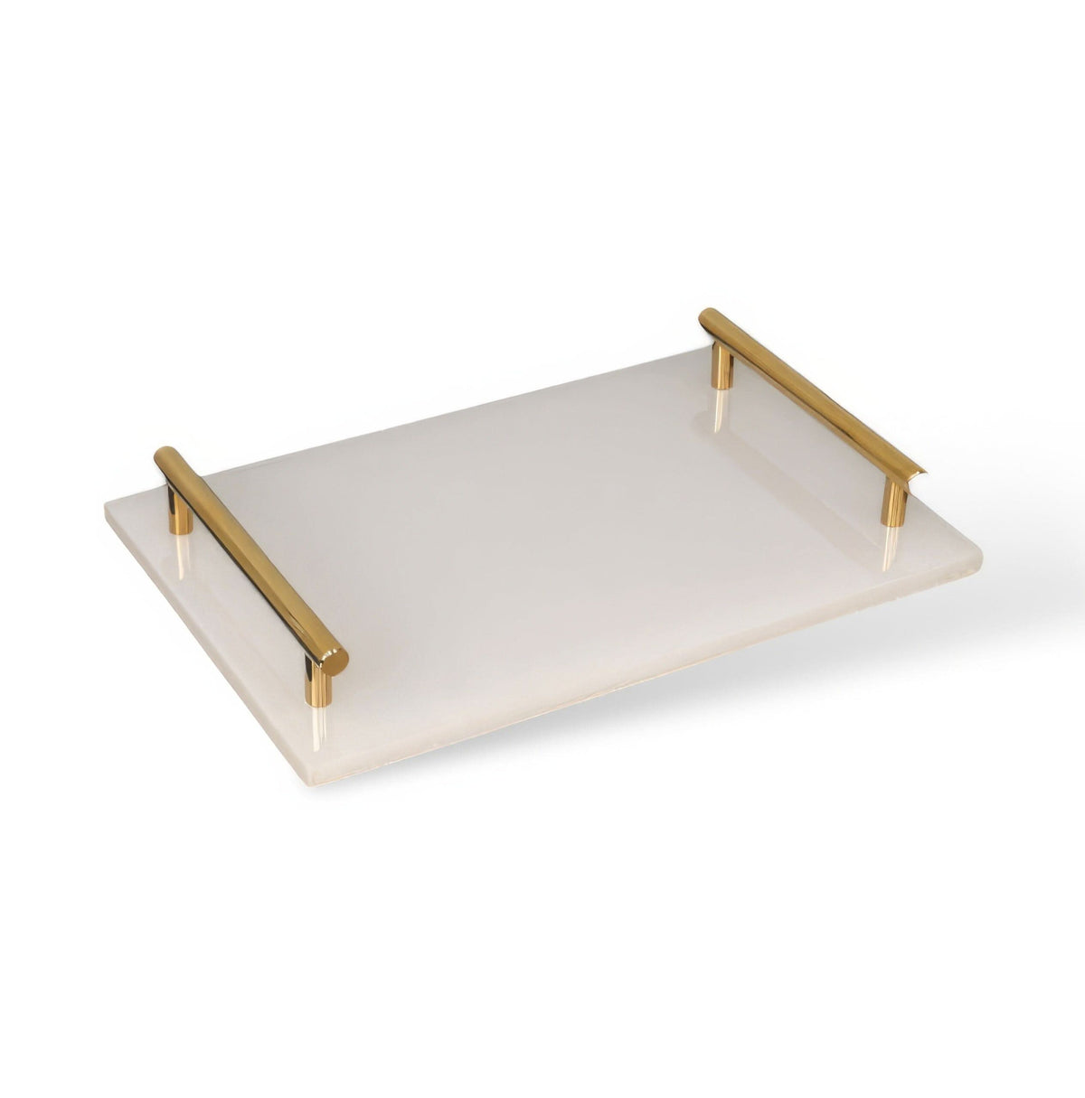 Sleek Marble-Inspired Cup with Elegant Gold Trim for Bathrooms