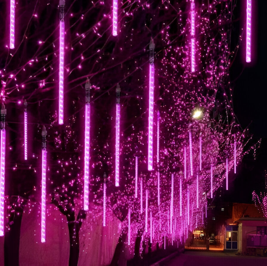 Enchanting Falling Snow LED String Lights (Set of 8)