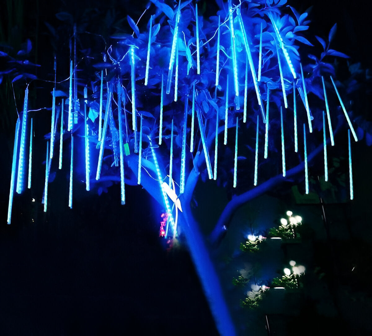 Enchanting Falling Snow LED String Lights (Set of 8)