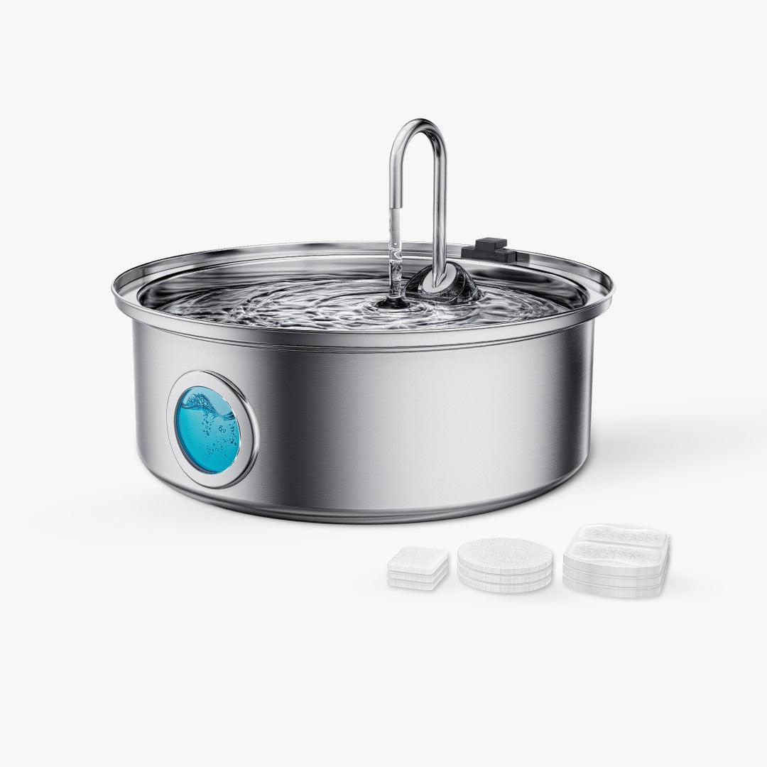 AquaFlow 7L Automatic Pet Water Dispenser – Stainless Steel Hydration Solution for Cats & Dogs