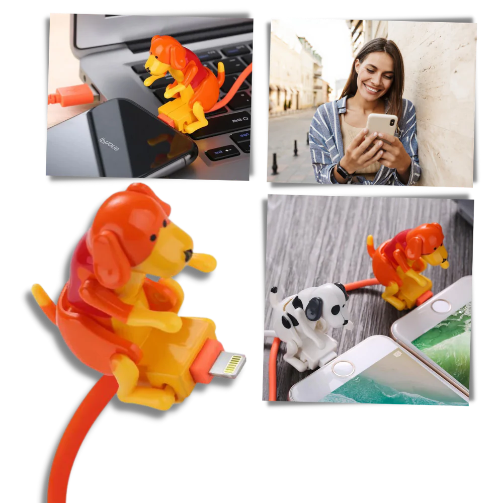 Whimsical Pet Charger Cable for Quick Power-Up