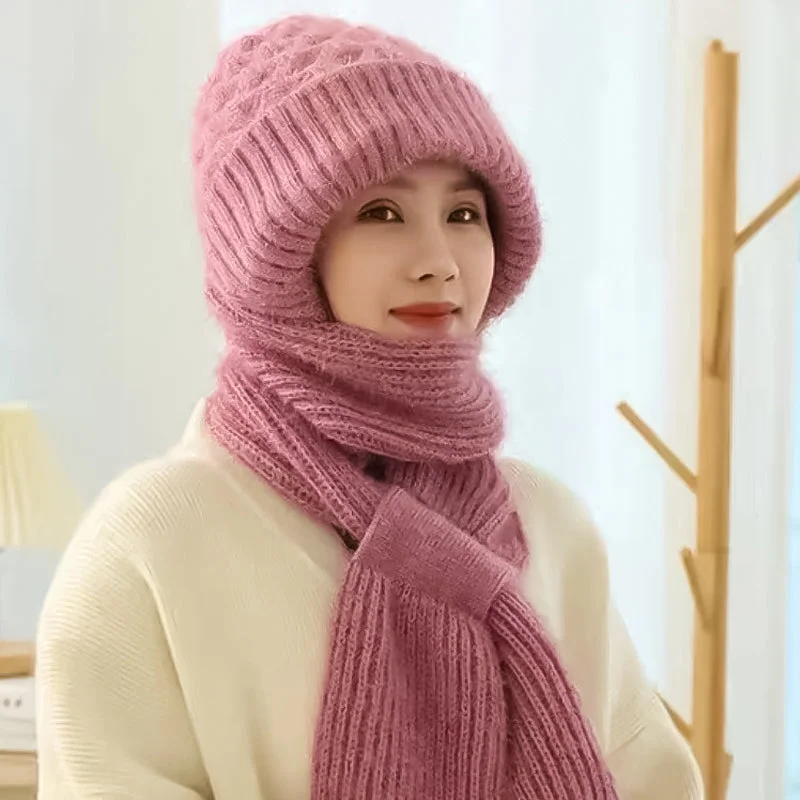 Ladies' Ultimate Winter Ear Warmth and Wind Blocker Hat Scarf