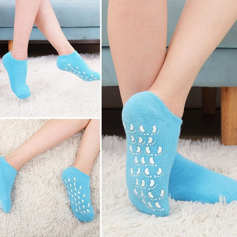 Revitalizing Foot Treatment Socks with Moisture Gel