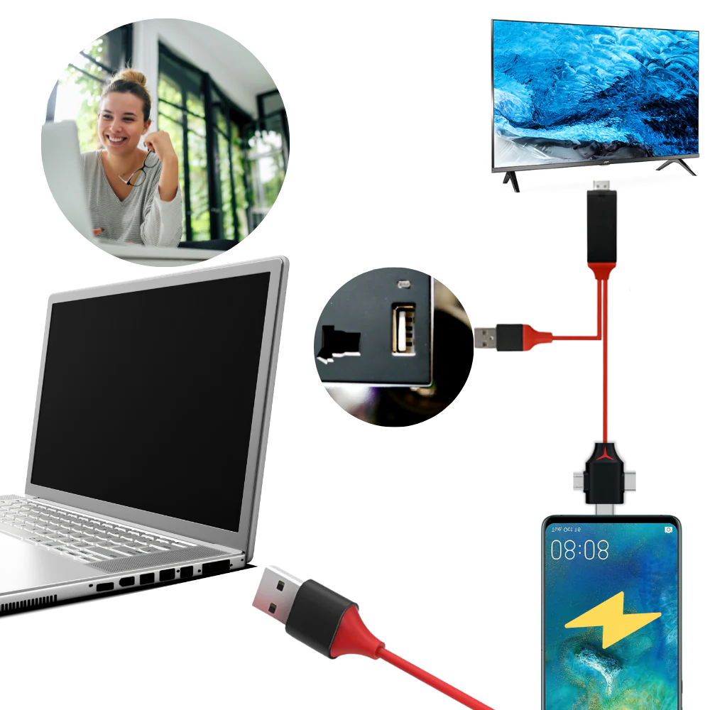 Universal HDMI Adapter for Smartphones and Tablets