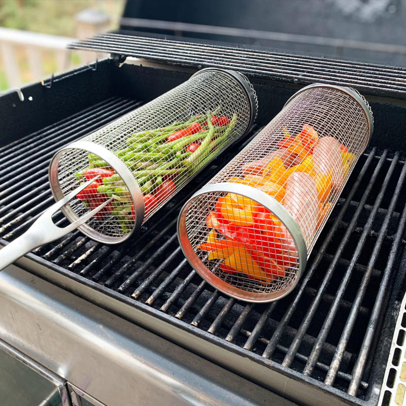 Ultimate Stainless Steel BBQ Grill Basket for Perfect Cooking