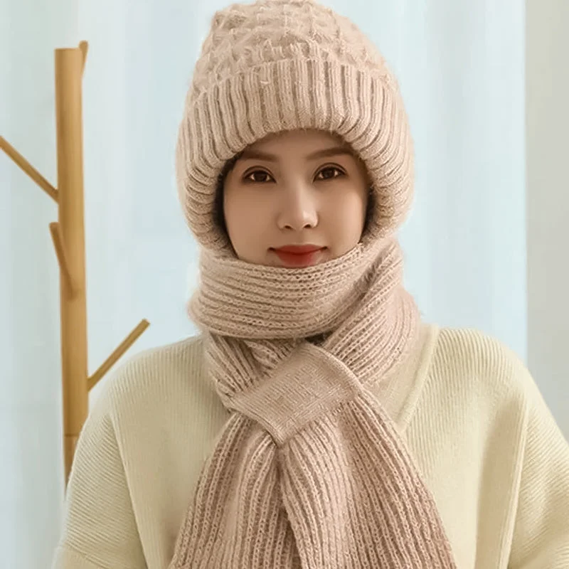 Ladies' Ultimate Winter Ear Warmth and Wind Blocker Hat Scarf