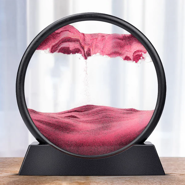 Dynamic Coastal Sand Art Display