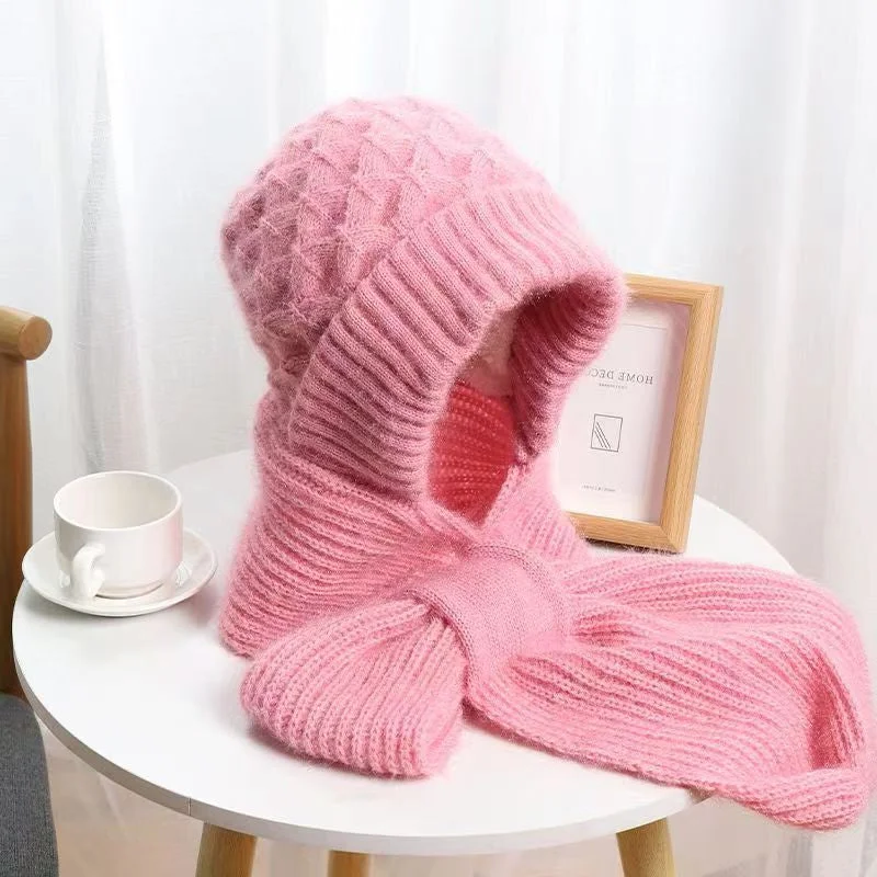 Ladies' Ultimate Winter Ear Warmth and Wind Blocker Hat Scarf